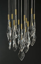 Crystal Teardrop Rain Chandelier