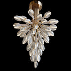 White Petal Burst Chandelier