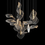 Crystal Disc Rain Chandelier