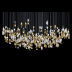 White Gold Diamond Cascade Chandelier