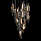 Silver Ice Shard Chandelier