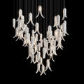 White Pepper Cascade Chandelier
