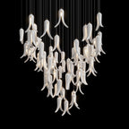 White Pepper Cascade Chandelier