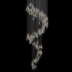 Crystal Petal Drop Chandelier