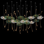 Glass Lotus Pond Chandelier