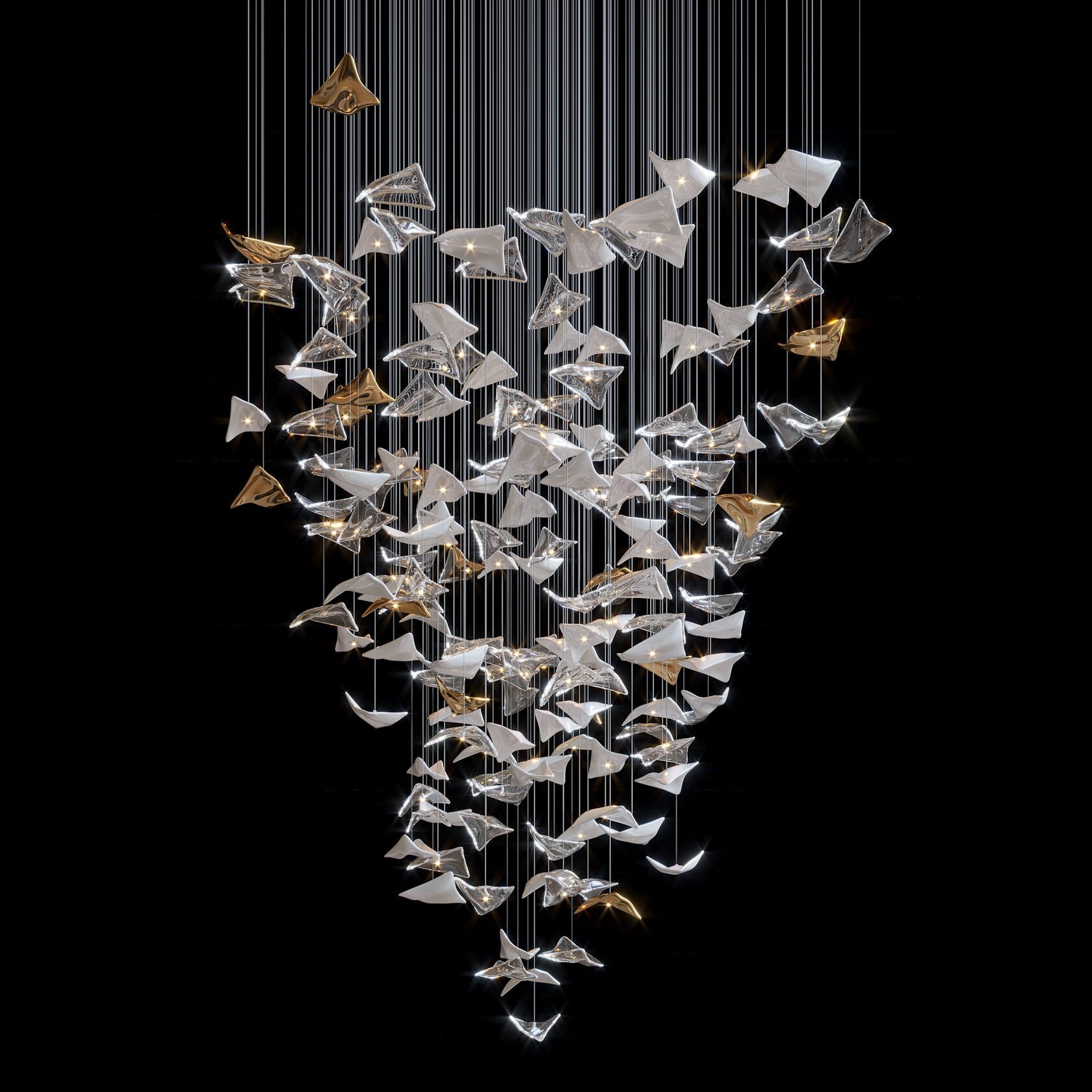 Manta Cloud Cascade Chandelier
