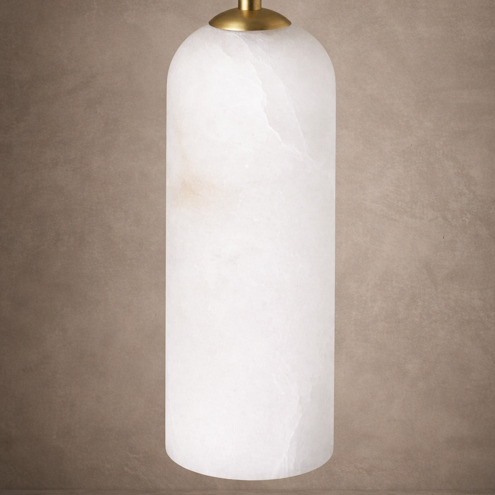 Mirasol Alabaster Wall Sconce material and finish detail