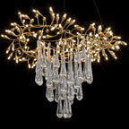 Olive Leaf Rain Chandelier
