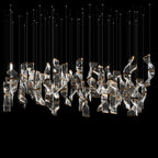 Crystal Twist Panel Chandelier