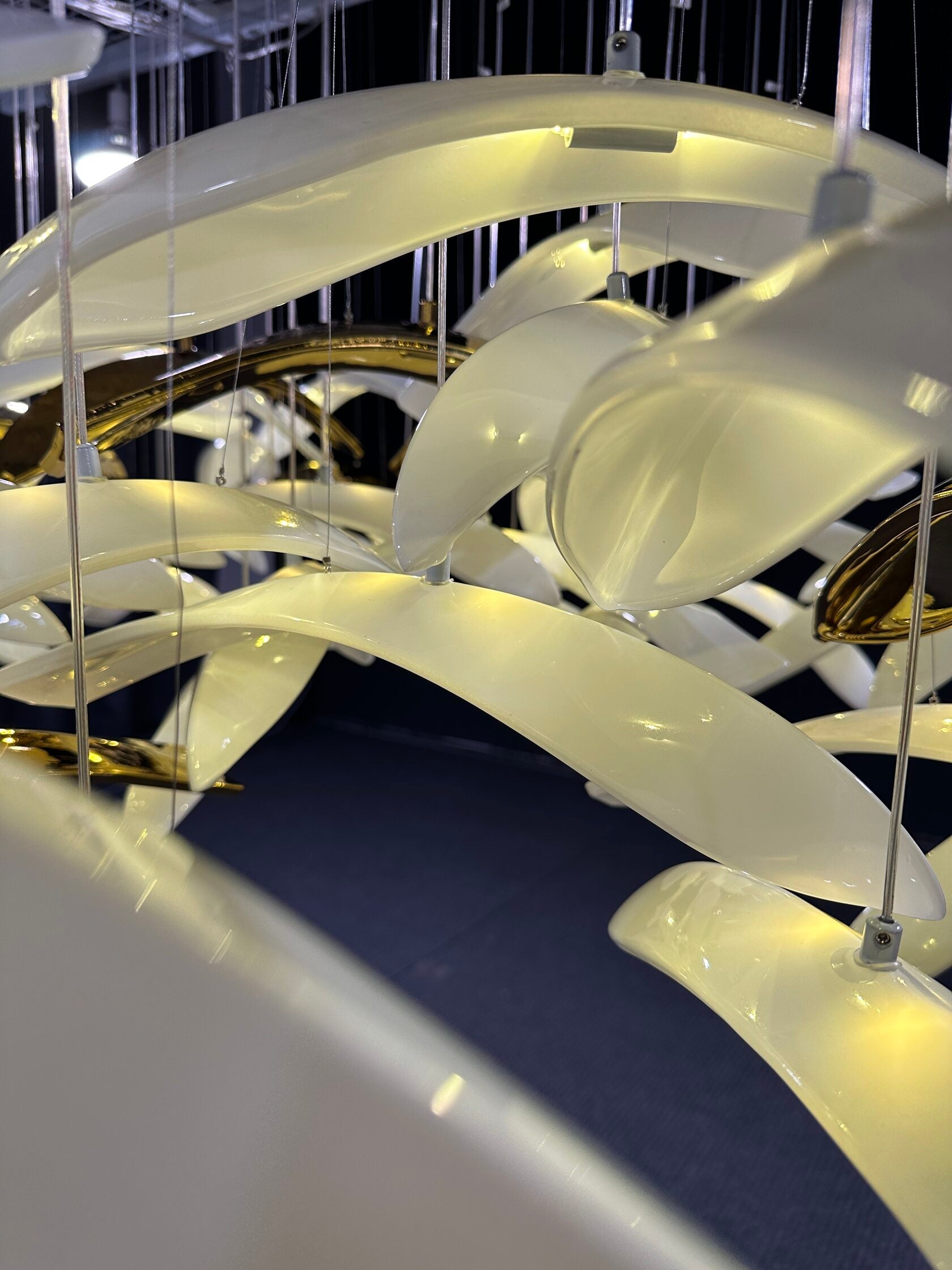 Gold Wing Flight Chandelier