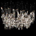 Crystal Twist Panel Chandelier