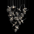 Smoke Saucer Cluster Chandelier