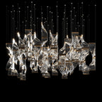 Crystal Twist Panel Chandelier