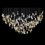 White Gold Diamond Cascade Chandelier