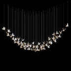 White Butterfly Flight Chandelier