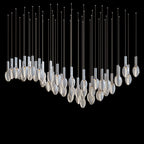 White Seed Pod Garland Chandelier