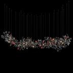 White Leaf Branch Chandelier