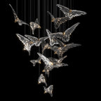 Crystal Bird Flock Chandelier