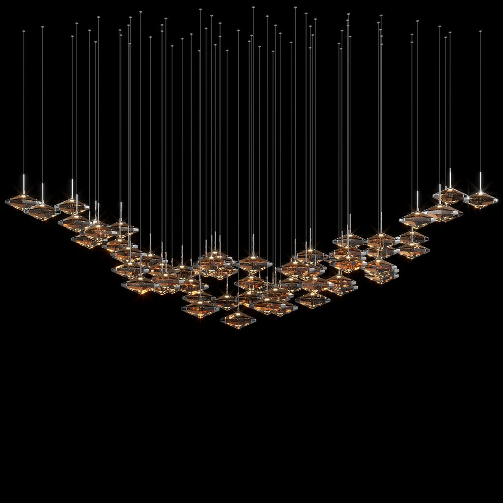 Amber Prism Constellation Chandelier