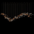 Glass Swallow Flight Chandelier