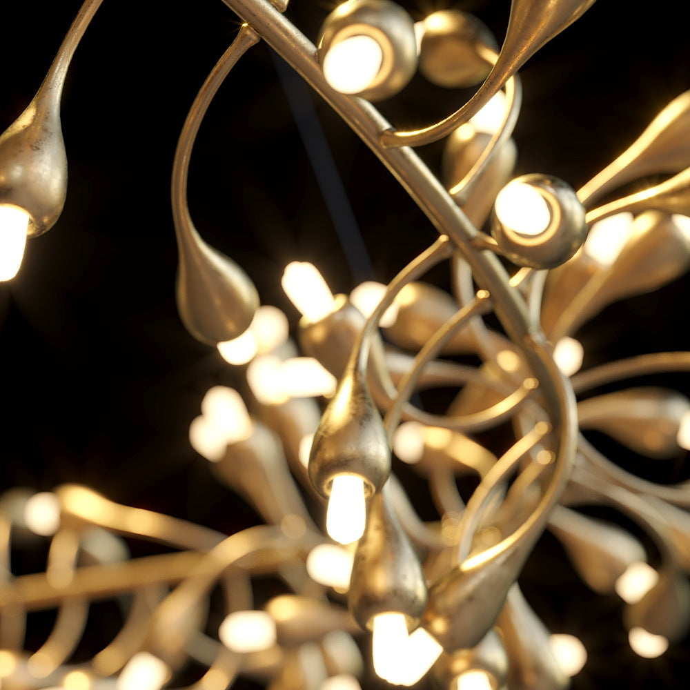 Gold Olive Vine Chandelier