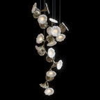 White Ginkgo Bloom Chandelier