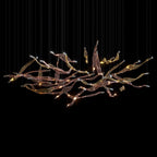 Blush Ribbon Wave Chandelier