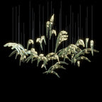Glass Bird Flock Chandelier