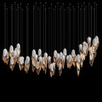 White Shell Cascade Chandelier