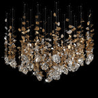 Crystal Leaf Scatter Chandelier
