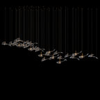 Glass Swallow Flight Chandelier