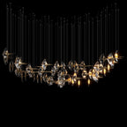 Clear Manta Cluster Chandelier