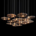 Amber Saucer Drift Chandelier