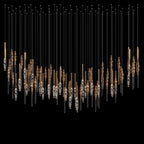 Crystal Totem Cascade Chandelier