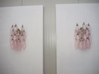 Murano Wall Lamp | 17 Pink Poliedri Glass | Set of 2