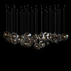 Smoke Glass Disc Cluster Chandelier