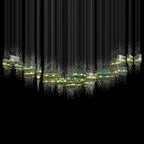 Green Crystal Rain Chandelier