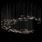 Smoke Glass Current Chandelier