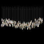 White Sea Petal Cascade Chandelier