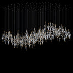 Crystal Diamond Rain Chandelier