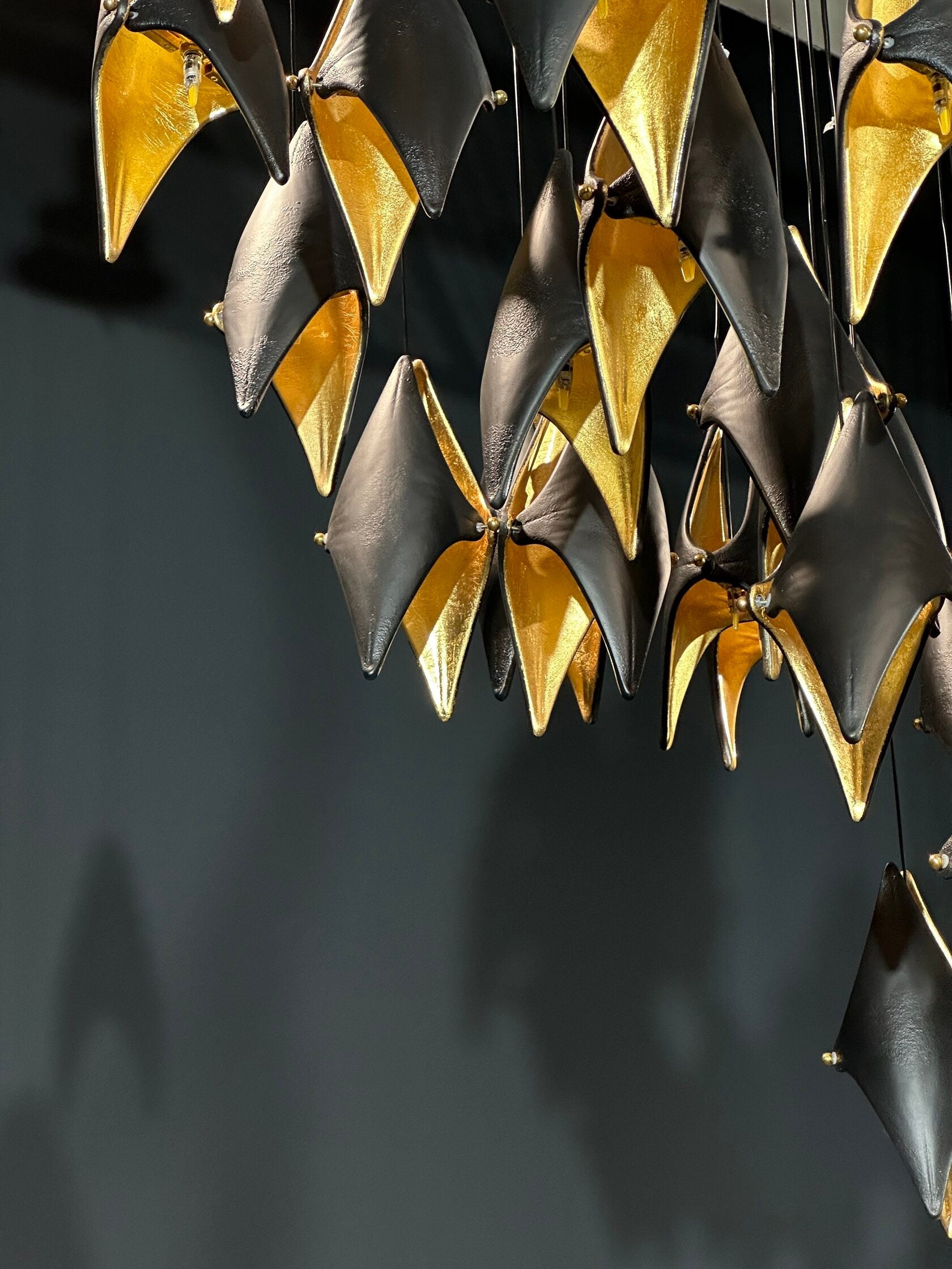 White Gold Diamond Cascade Chandelier