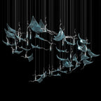 White Manta Branch Chandelier