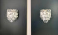 Murano Wall Lamp | 10 White Crostoli Glasses | Set of 2