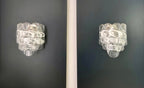 Murano Wall Lamp | 10 White Crostoli Glasses | Set of 2