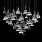 Crystal Fringe Cone Chandelier