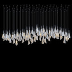 White Petal Drop Chandelier