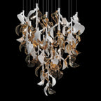 White Calla Cascade Chandelier