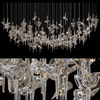 Crystal Disc Spire Chandelier
