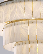 Tiered Alabaster Staircase Chandelier