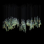 Crystal Drop Rain Chandelier